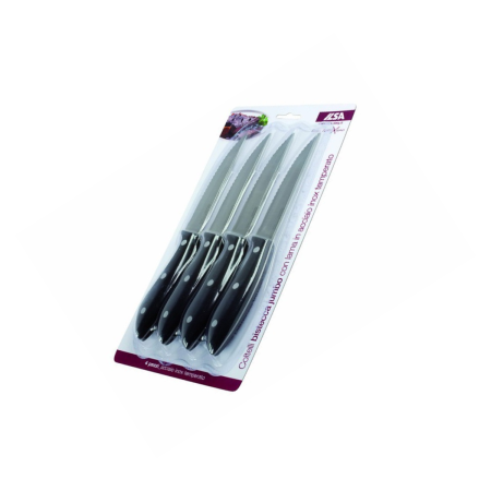 4 Coltelli da Bistecca tuttiXuno – Acciaio Inox | DAC Forniture