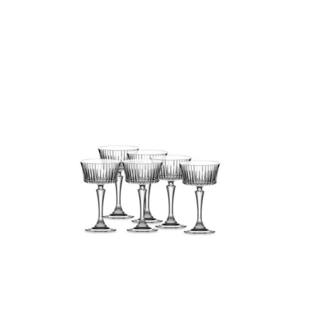 6 Calici Champagne 26 cl Timeless di RCR – DAC Forniture