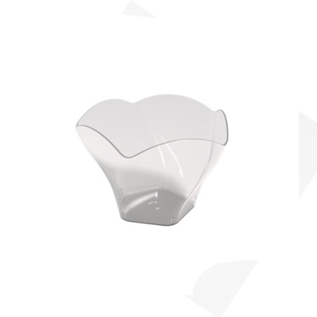 Coppetta Rose PS Trasparente 90 cc 25 pz | DAC Forniture