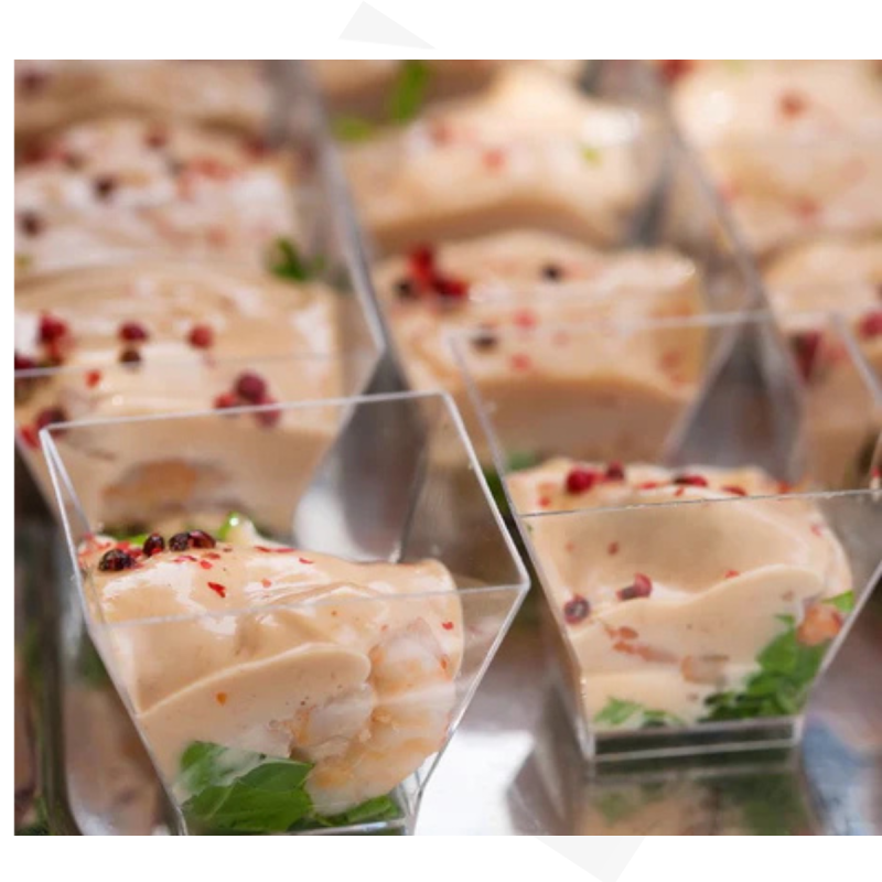 Coppetta Medium Pagoda Trasparente 200 cc 12 pz | DAC Forniture