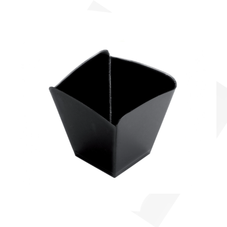 Bicchierino Finger Food Onda Nero 25 pz | DAC Forniture