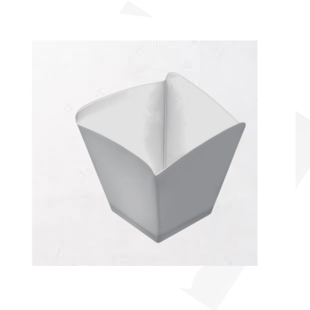 Bicchierino Finger Food "Onda" Bianco 25 pz | DAC Forniture