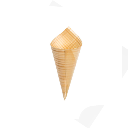 Cono in Legno di Bamboo 7x19,5 cm 50 pz | DAC Forniture