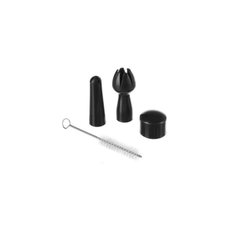 Sifone per Panna 0,5 L in Alluminio Nero con 3 Ugelli - DAC Forniture