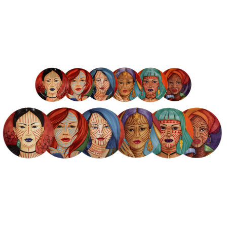 Piatti Pane Decoro Misto Animae cm 16 Le Coq | DAC Forniture