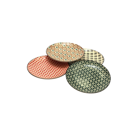 Piatti Piani Mosaik 26 cm Set 4 Pezzi | DAC Forniture