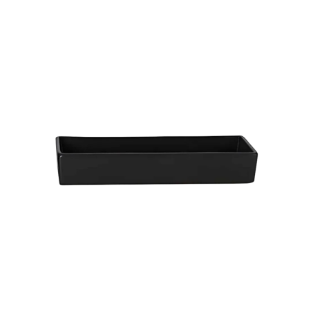 Coppetta Rettangolare Etna Nera Matt 18x6x3,2 cm | DAC Forniture