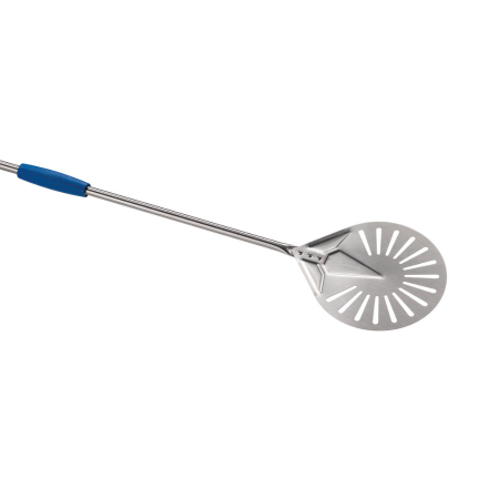 Pala Pizza Inox Forata Ø 23 cm Manico 120 cm | DAC Forniture