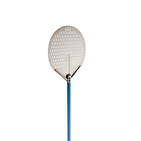 Pala Pizza Tonda Forata Ø36 cm Gimetal Manico 150 cm | DAC Forniture