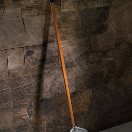 Pala Pizza Alluminio Forata 36x36 Manico 150 cm Smontabile WoodTech