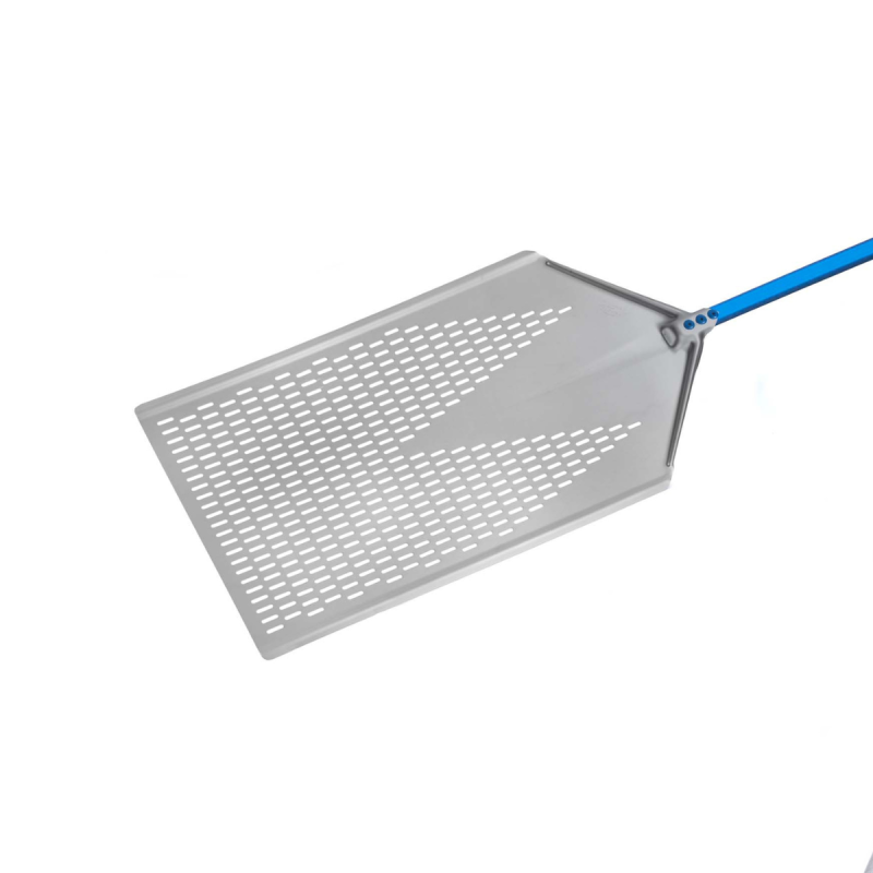 Pala Pizza a Metro Alluminio Forata 40x60 cm Manico 120 cm Gimetal
