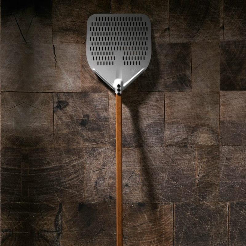 Pala Pizza Forata 37x37 cm WoodTech Gimetal | DAC Forniture