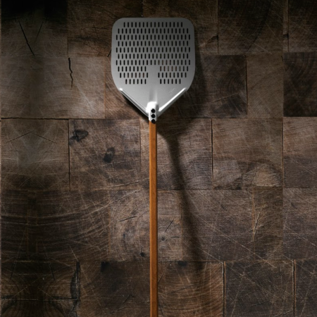 Pala Pizza Forata 37x37 cm WoodTech Gimetal | DAC Forniture