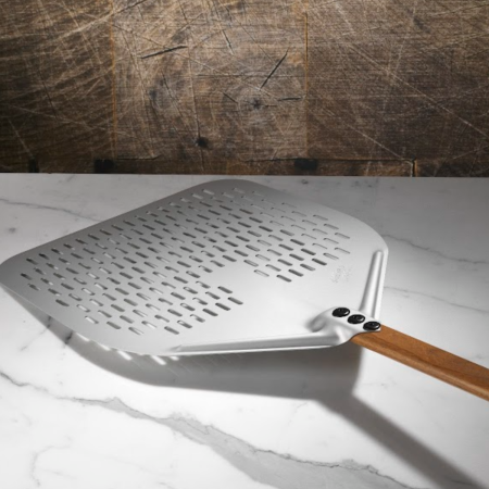 Pala Pizza Forata 37x37 cm WoodTech Gimetal | DAC Forniture