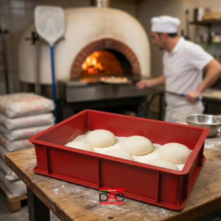 Vaschetta Porta Panetti 40x30x10 cm Rossa | DAC Forniture