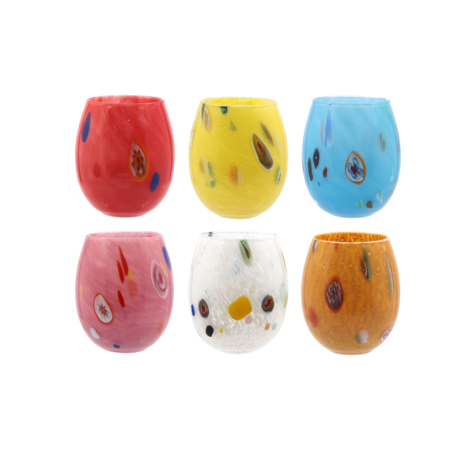 Bicchiere Acqua Murano 35 cl Made in Italy – Colori Assortiti
