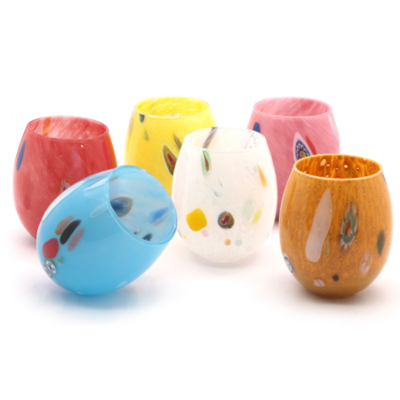 Bicchiere Acqua Murano 35 cl Made in Italy – Colori Assortiti