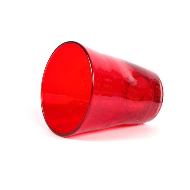 Bicchiere Acqua Rialto 35 cl Rosso Vetro Soffiato