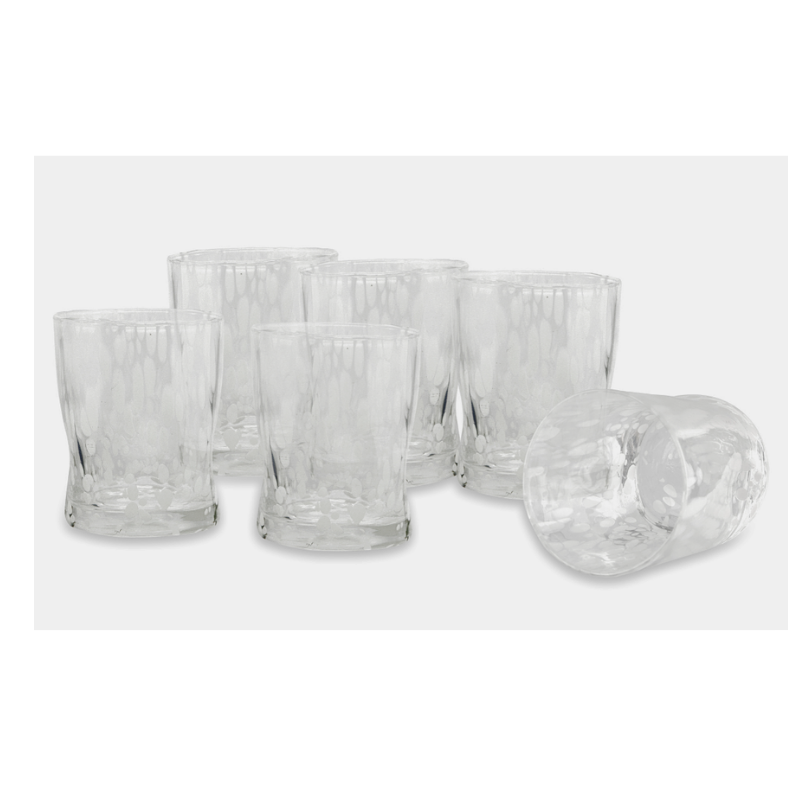 Bicchiere Acqua 33 cl Nero Stile Murano | Vetro Artistico