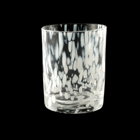 Bicchiere Acqua 33 cl Nero Stile Murano | Vetro Artistico