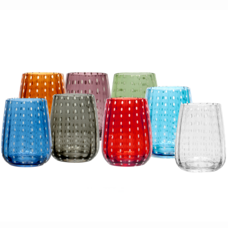 6 Bicchieri Acqua Perlage 36 cl Blu - Elegante e resistente