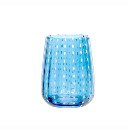 6 Bicchieri Acqua Perlage 36 cl Azzurro - Eleganti e Resistenti