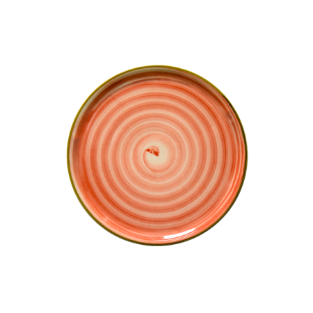 Piatto Pizza Napoli Spirale Rosso 33 cm Saturnia | DAC Forniture