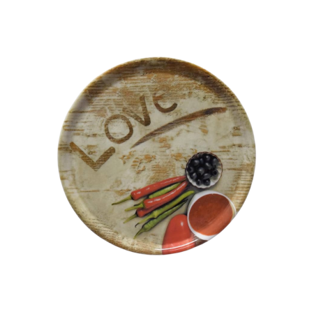 Piatto Pizza 31 cm Flour Love - Saturnia | DAC Forniture