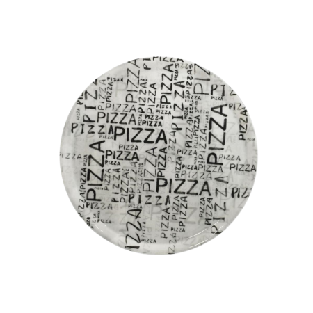 Piatto Pizza 31 cm White & Black | DAC Forniture