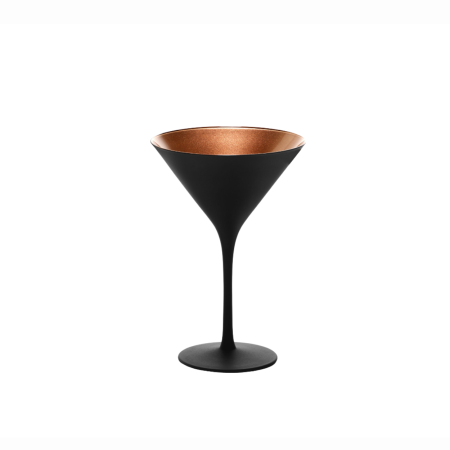 6 Calici cocktail cl 24 Olympic Nero-Bronzo | DAC Forniture