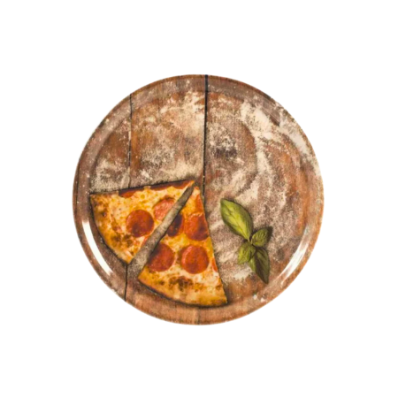 Piatto Pizza 33 cm Flour Slice Saturnia | DAC Forniture