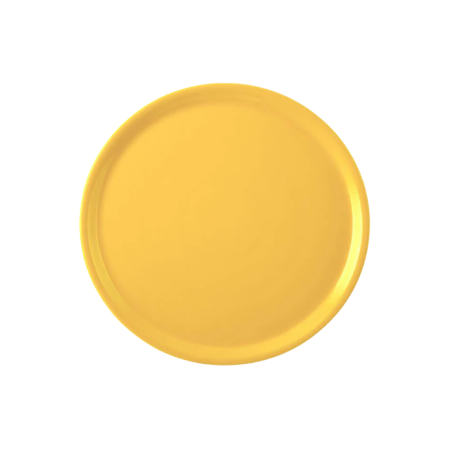 Piatto Pizza 33 cm Giallo Saturnia | DAC Forniture