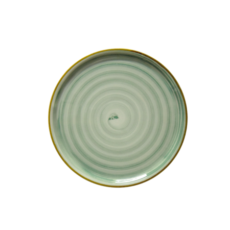 Piatto Pizza Napoli Spirale Verde cm 33 Saturnia | DAC Forniture