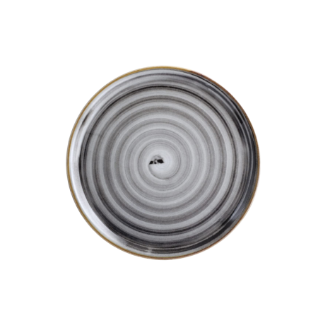 Piatto Pizza Napoli Spirale Nero cm 33 Saturnia | DAC Forniture