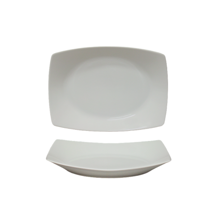 Piatto Fondo Rettangolare Bianco 34x24,5 cm | DAC Forniture