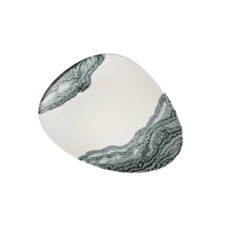 Piatto Piano Triangolare Tide Black 26,5 cm | DAC Forniture