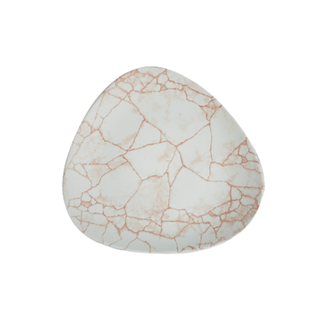 Piatto Piano Triangolare Kintsugi Coral 22,9 cm | DAC Forniture
