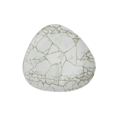 Piatto Piano Triangolare Kintsugi Pearl 26,5 cm | DAC Forniture