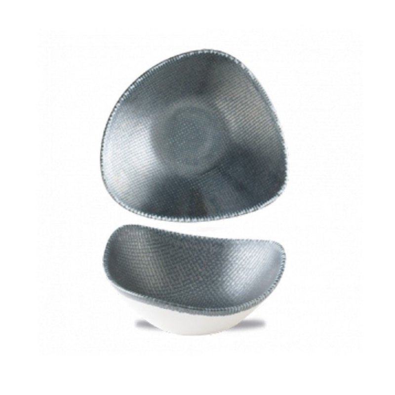 Piatto Fondo Triangolare 23,5 cm Astro Metallic Blue Churchill | DAC