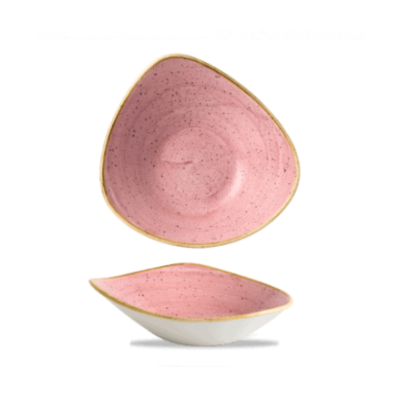 Piatto Fondo Triangolare 23,5 cm Rosa Stonecast Churchill | DAC
