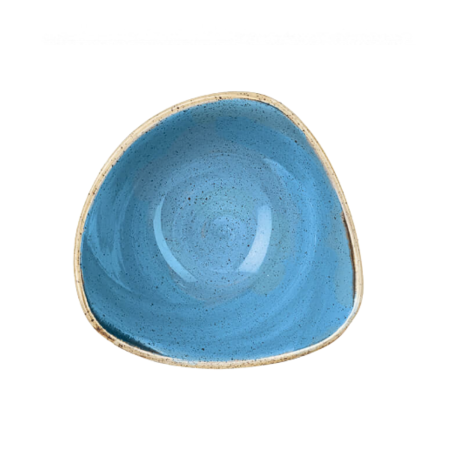 Piatto Fondo Coppa Triangolare 18,5 cm Blu Stonecast Churchill | DAC