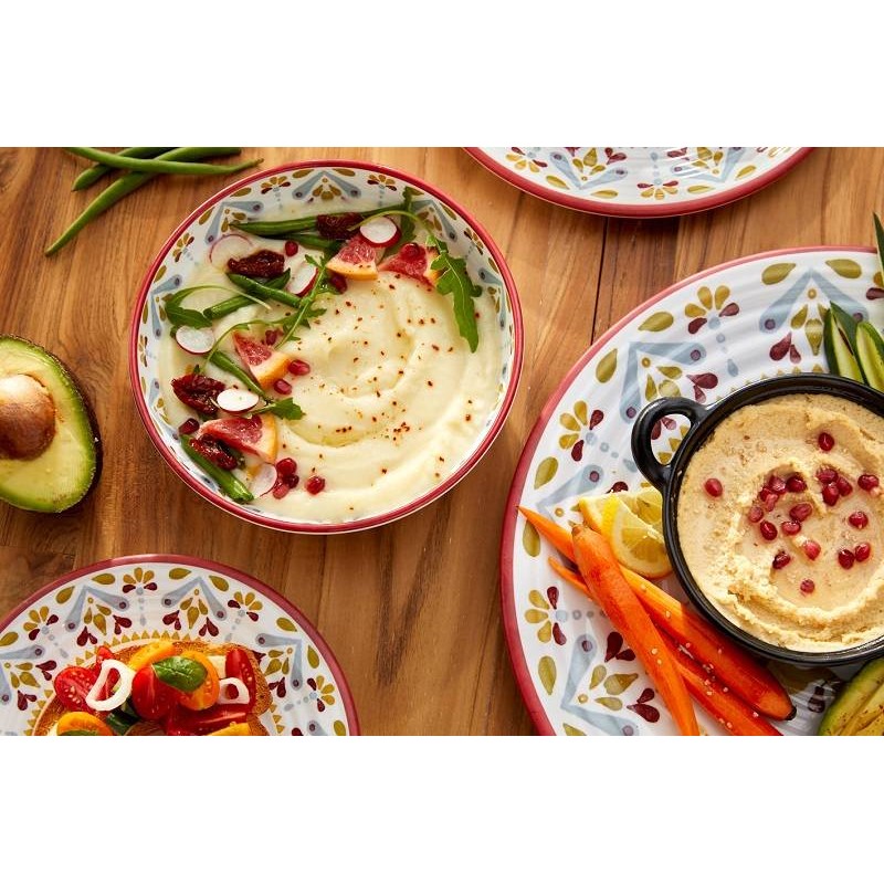 Ciotola decorata in melamina Ø20,5 cm | 1000 ml resistente