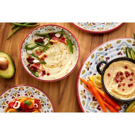 Ciotola decorata in melamina Ø20,5 cm | 1000 ml resistente