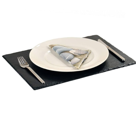 Piatto Rettangolare Ardesia Naturale 45x30 cm Paderno | DAC Forniture