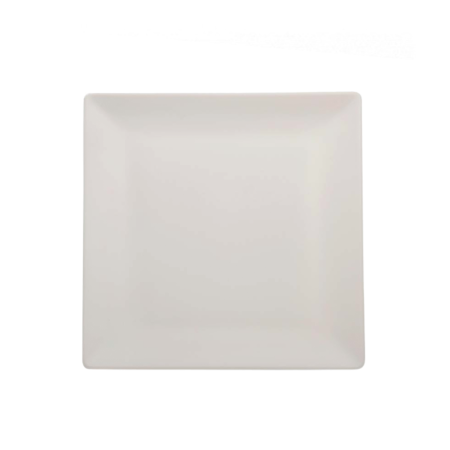 Piatto Frutta Quadrato Boston Bianco 18x18 cm | DAC Forniture