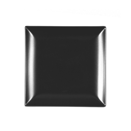 Piatto Frutta Quadrato Nero 18x18 cm Set 6 Pezzi | DAC Forniture