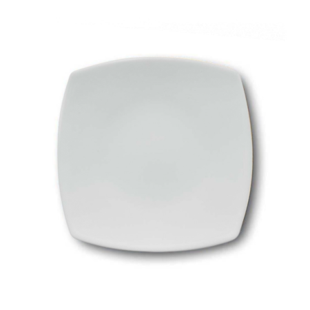 Piatto Piano Quadrato Tokio Saturnia 26x26 cm Bianco | DAC Forniture