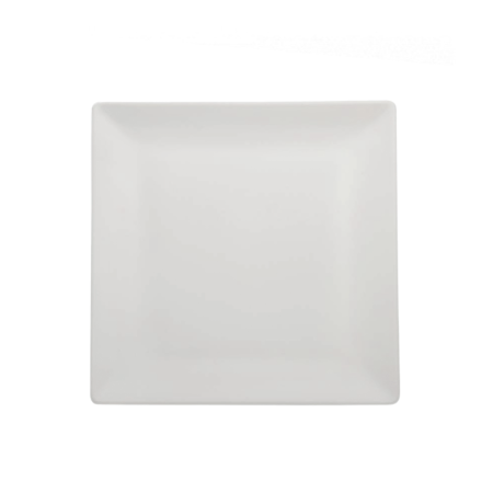 Piatto Piano Quadrato 24x24 cm Bianco Stoneware | DAC Forniture