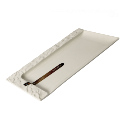 Piatto Rettangolare Justwhite Elite 38x25 cm Bianco | DAC Forniture