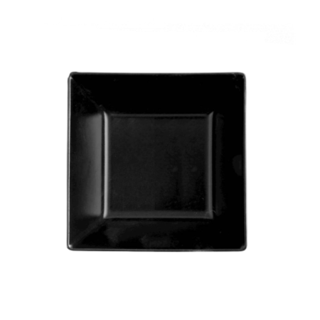 Piatto Fondo Nero 17x17 cm | DAC Forniture
